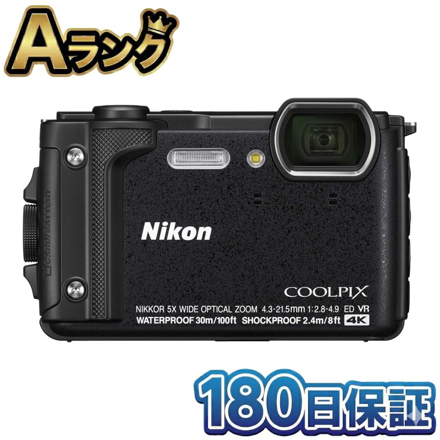 COOLPIX 【整備済み品】 Nikon W300 BK ブラック デジタルカメラ