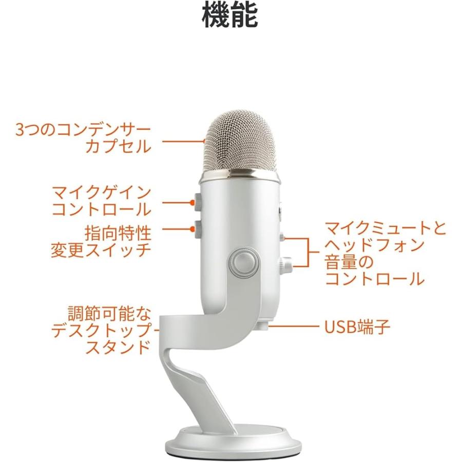 ロジクールG 【整備済み品】 Logicool G Blue Yeti ゲーミングマイク