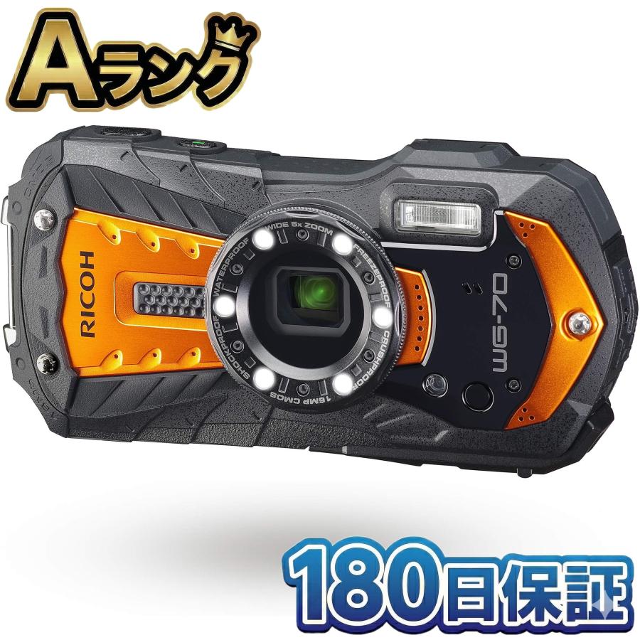 リコー（RICOH） 【整備済み品】 RICOH WG-70 オレンジ 本格防水