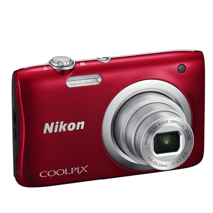 【ぼぼ未使用品】 NIKON COOLPIX A100 レッド 単３電池駆動 COOLPIX 【整備済み品】 NIKON A100 デジタルカメラ 2005万画素 光学5