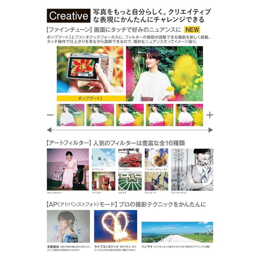 OLYMPUS ミラーレス一眼カメラ PEN E-PL10 ボディー ブラック (整備済み品)の画像