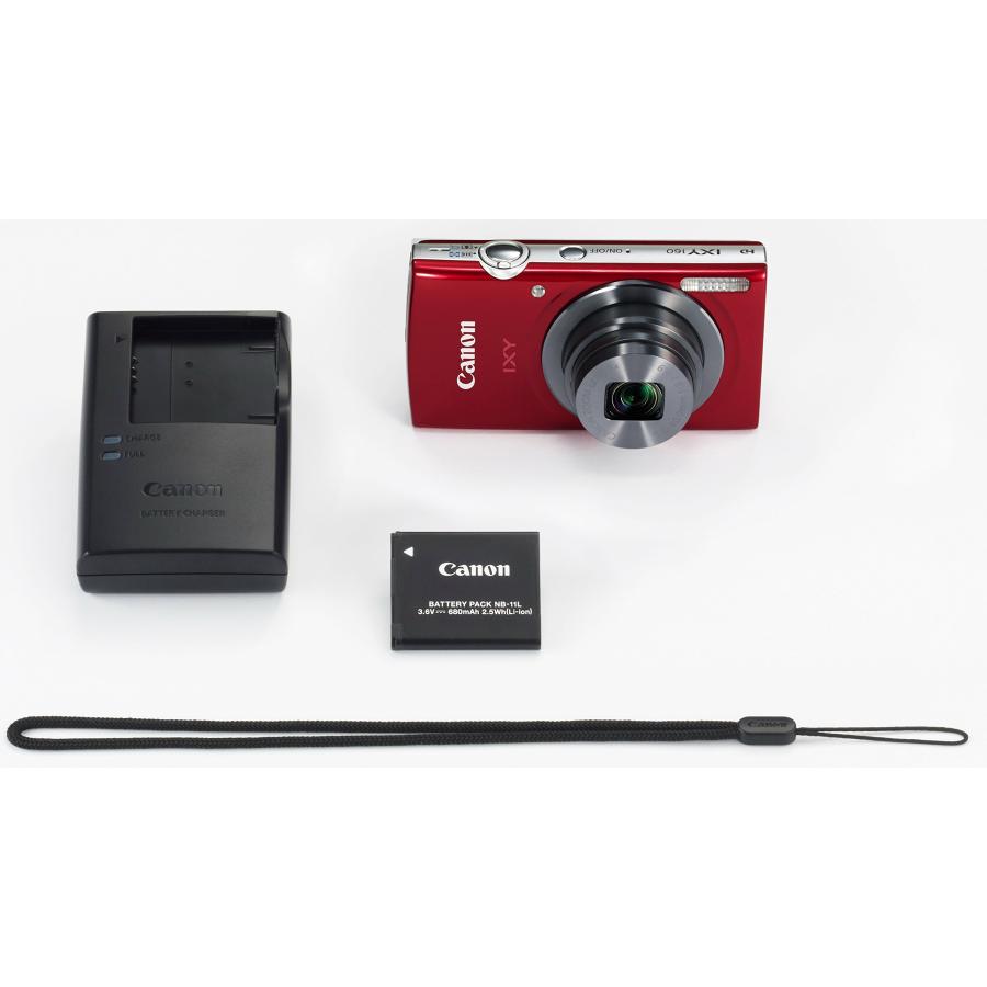 整備済み品】 Canon デジタルカメラ IXY160 レッド キヤノン デジカメ