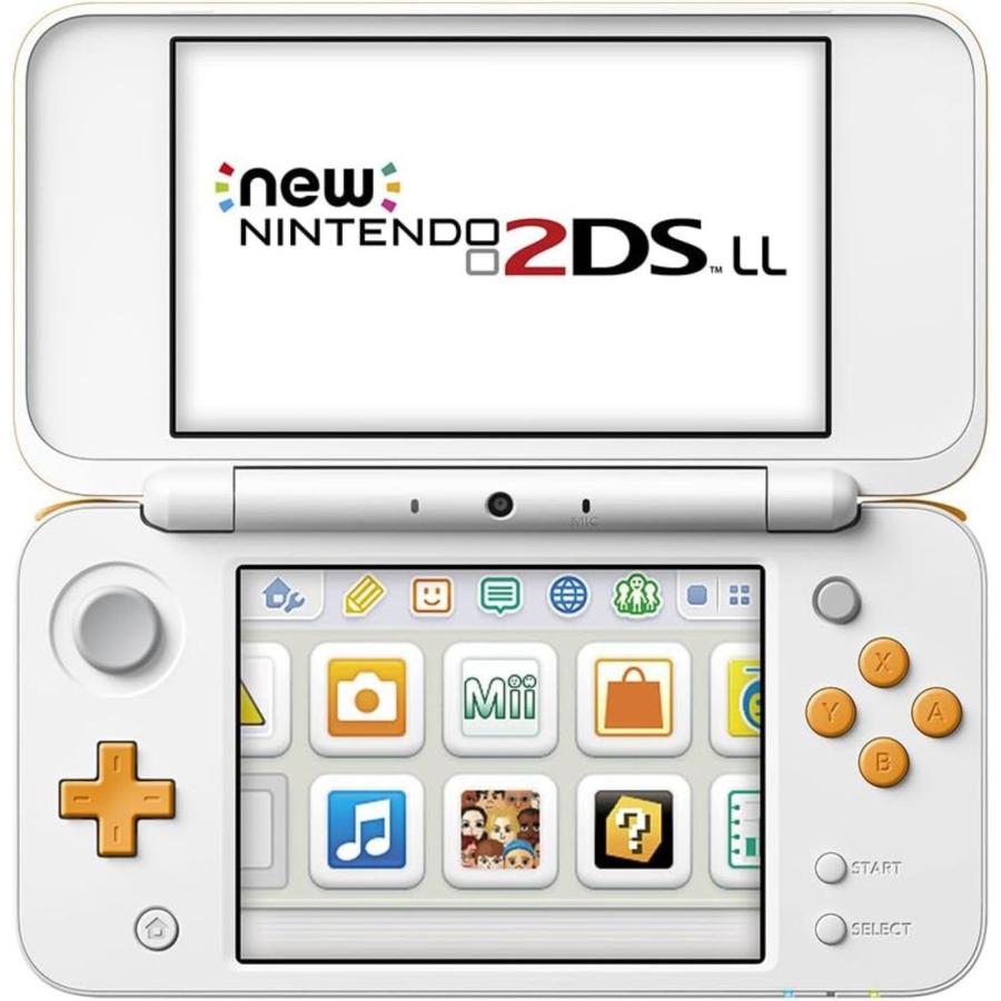 整備済み品】 Nintendo Newニンテンドー2DS LL ホワイト×オレンジ 3DS 