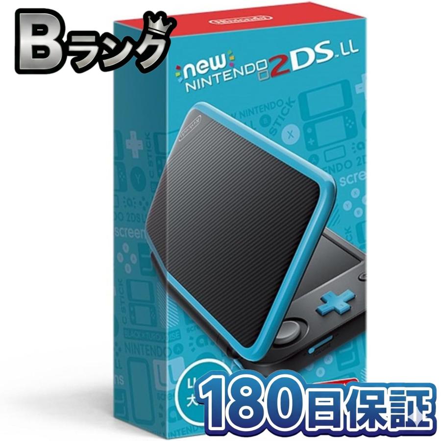 ★未使用品★極美品Newニンテンドー2DS LLブラック×ターコイズ生産終了　訳 任天堂（Nintendo） 【整備済み品】 Nintendo Newニンテンドー2DS LL