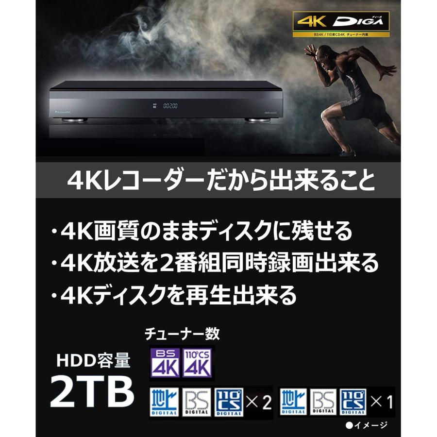 整備済み品】 PANASONIC パナソニック ブルーレイレコーダー 2TB 3