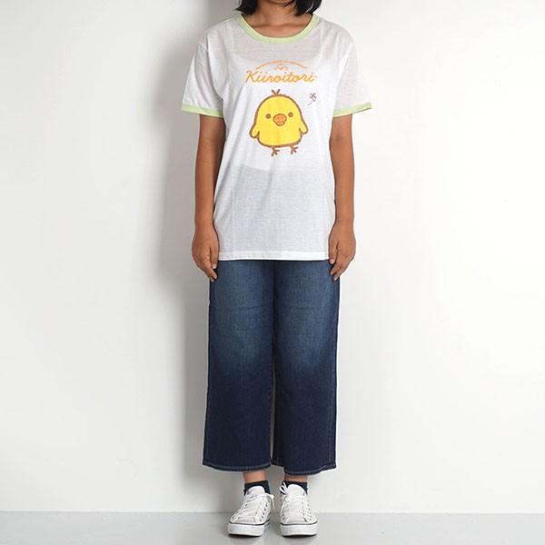 リラックマ tシャツ リンガー 半袖 キャラクター キイロイトリ 