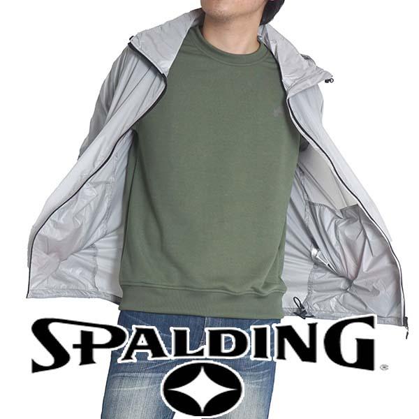 マウンテンパーカー メンズ ウインドブレーカー 撥水加工 防風 スポルディング マンパー パーカー アウター ブランド 上着