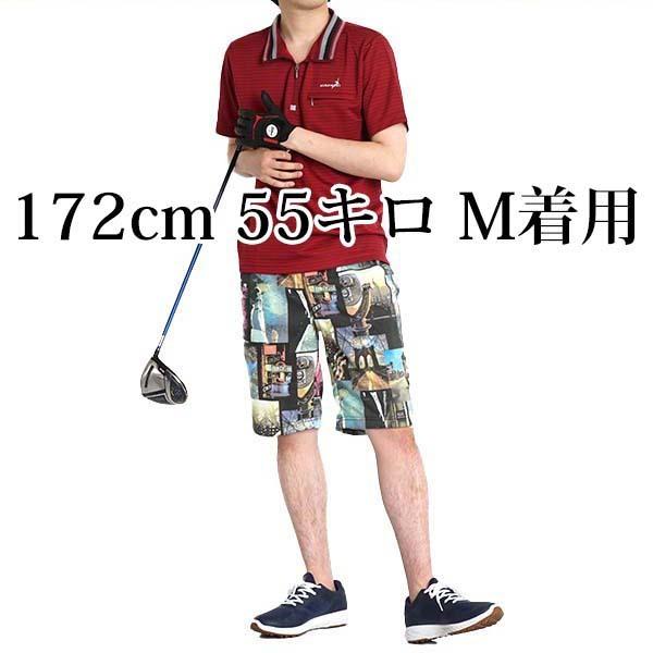 ゴルフウェア メンズ ハーフパンツ ゴルフパンツ スウェットパンツ 裏