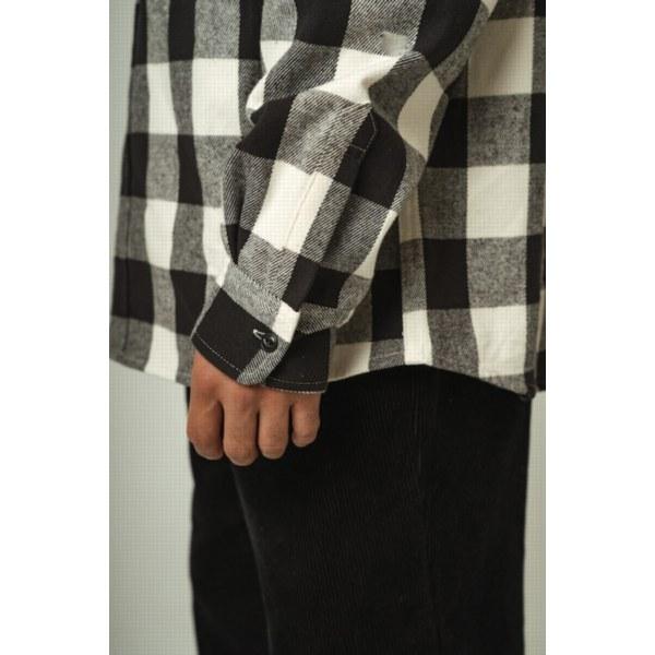 【セール20%OFF】BIG MIKE/ビッグマイク Heavy Flannel Shirts/ヘビーフランネルシャツ 102435201・WHT×BLK | BIG MIKE | 05