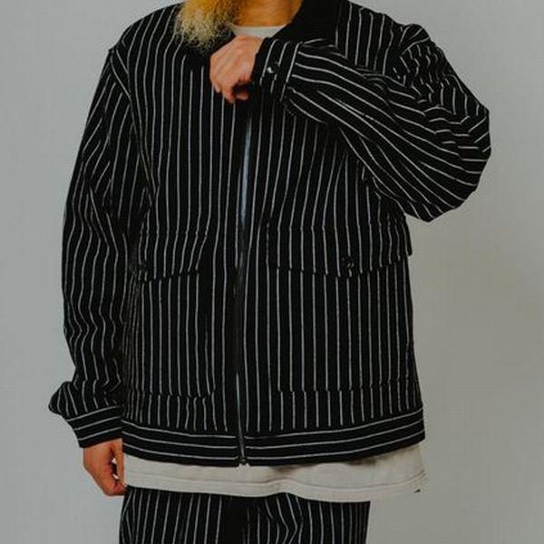 BIG MIKE/ビッグマイク Heavy Flannel Tracker Jacket/ヘビーフランネルトラッカージャケット 102636200・BLACK STRIPE | BIG MIKE | 05