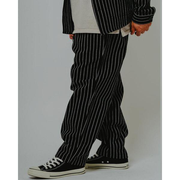 BIG MIKE/ビッグマイク Heavy Flannel Easy Pants/ヘビーフランネルイージーパンツ 102637600・BLACK STRIPE | BIG MIKE | 06