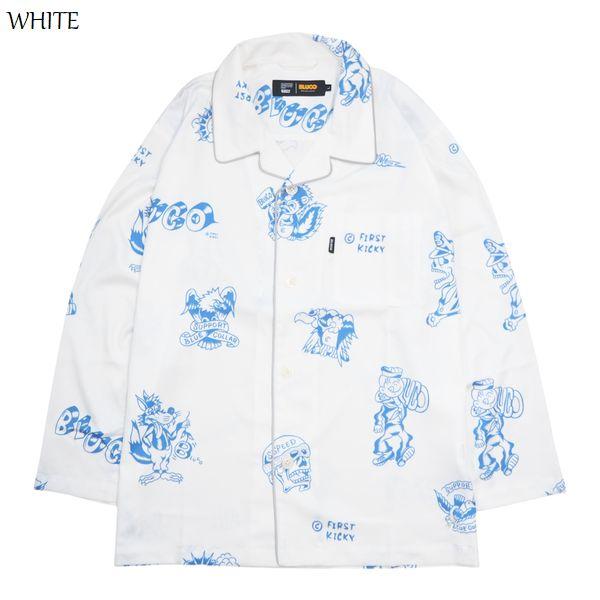 あ*ひ様 ブルコ　プールサイドシャツ　タトゥー BLUCO / POOLSIDE SHIRT S/S -TATTOO- (CHARCOAL) – Feelin'