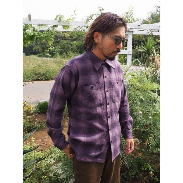 BLUCO（ブルコ） 【セール20%OFF】BLUCO/ブルコ OMBRE CHECK FLANNEL