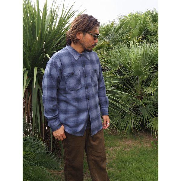 BLUCO（ブルコ） 【セール20%OFF】BLUCO/ブルコ OMBRE CHECK FLANNEL
