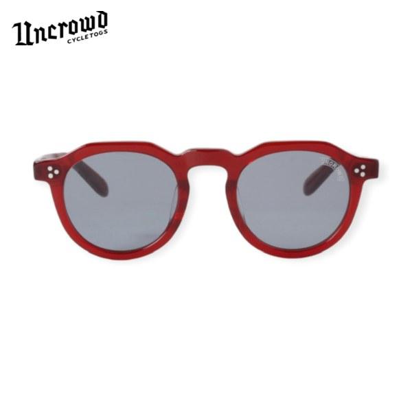 【セール30%OFF】UNCROWD/アンクラウド MODEL-DEBONAIR/サングラス 235-61-039・ DARK RED CLEAR-SMOKE