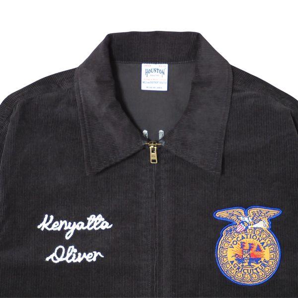 HOUSTON/ヒューストン CORDUROY FFA JACKET/コーデュロイ刺繍ジャケット 51596・CHARCOAL | HOUSTON | 02