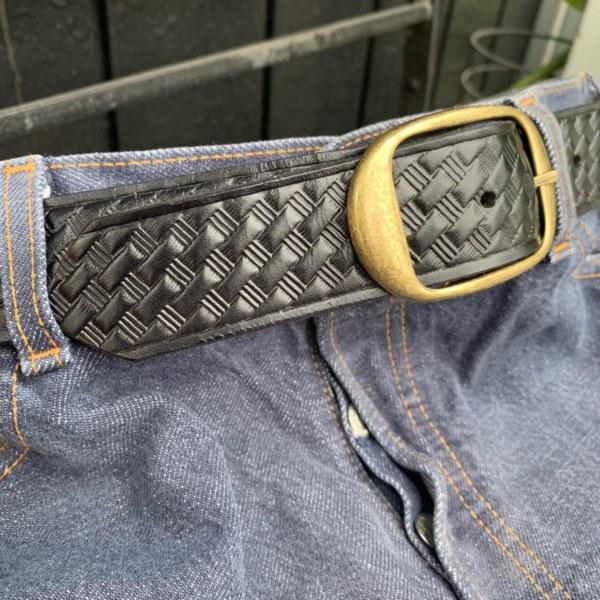 BRACKNEY LEATHER WORKS / STAMPPING BELT 本革型押しベルト BRACKNEY LEATHER WORKS / STAMPPING BELT 本革型押しベルト