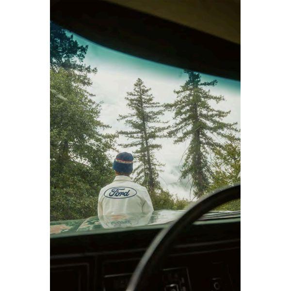 【セール20%OFF】BRIXTON×FORD・FORD NUMBER ONE GARAGE JACKET/ジャケット 03478・WIMBLEDON WHITE | BRIXTON | 10