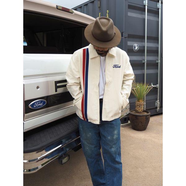 【セール20%OFF】BRIXTON×FORD・FORD NUMBER ONE GARAGE JACKET/ジャケット 03478・WIMBLEDON WHITE | BRIXTON | 11