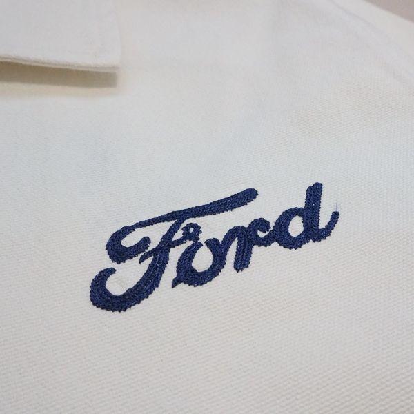 【セール20%OFF】BRIXTON×FORD・FORD NUMBER ONE GARAGE JACKET/ジャケット 03478・WIMBLEDON WHITE | BRIXTON | 02