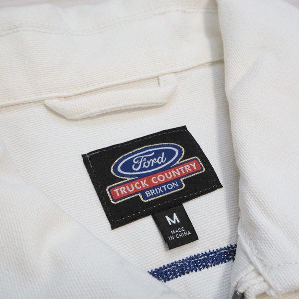 【セール20%OFF】BRIXTON×FORD・FORD NUMBER ONE GARAGE JACKET/ジャケット 03478・WIMBLEDON WHITE | BRIXTON | 03