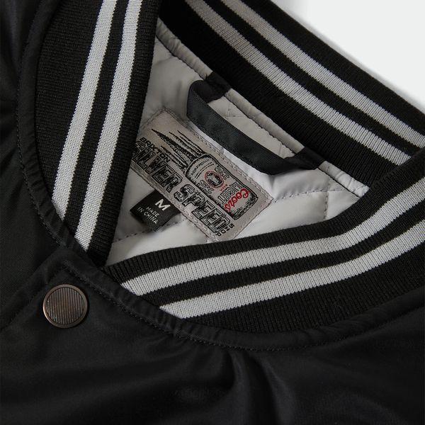 【セール20%OFF】BRIXTON×COORS・COORS LIGHT SILVER SPEED SHOP JACKET/ボンバージャケット 03482・BLACK/SILVER | BRIXTON | 02