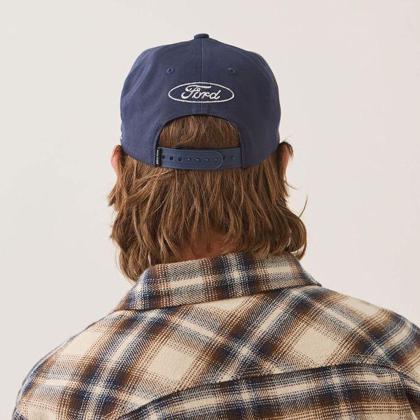 BRIXTON×FORD・FORD BUILT TOUGH SNAPBACK/スナップバックキャップ 12232・AMERICAN NAVY/WIMBLEDON WHITE | BRIXTON | 04