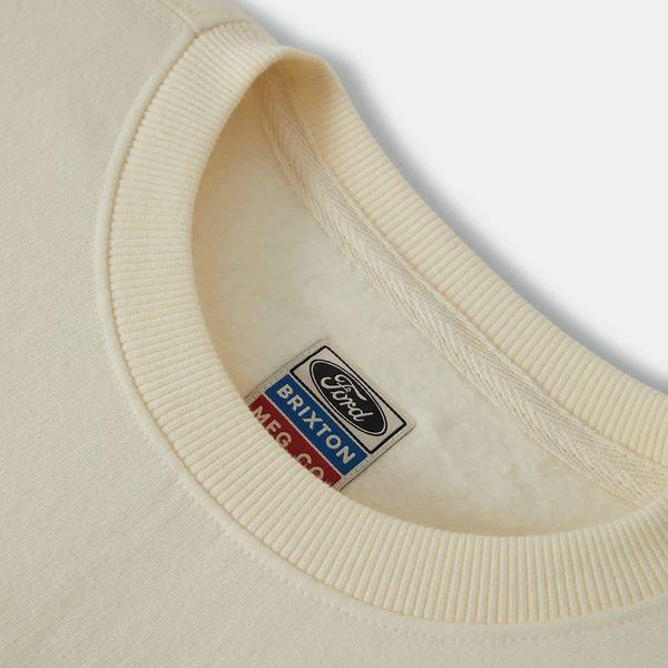BRIXTON×FORD・FORD BUILT TOUGH CREW FLEECE/クルーネックスウェット 23167・WHITE | BRIXTON | 01