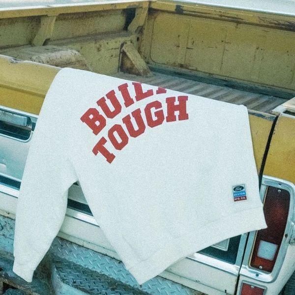 BRIXTON×FORD・FORD BUILT TOUGH CREW FLEECE/クルーネックスウェット 23167・WHITE | BRIXTON | 04