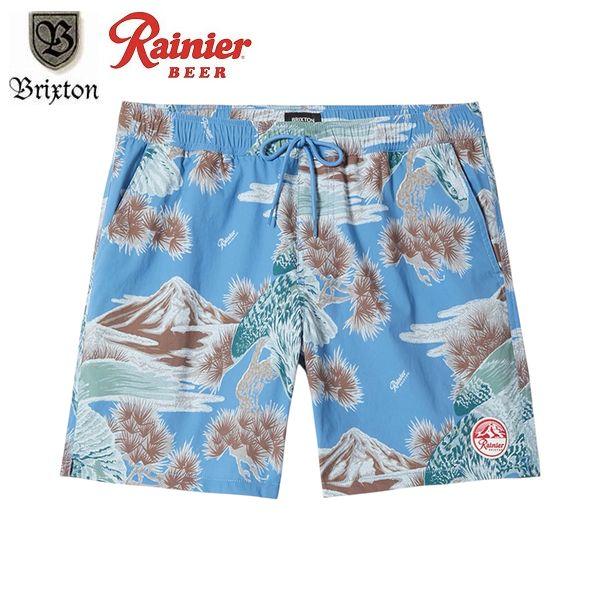 【セール20%OFF】RAINIER×BRIXTON・EVERYDAY HYBRID SHORT 7"/ハイブリッドショーツ(水陸両用) 30002・BLUE SKY RAINIER | BRIXTON