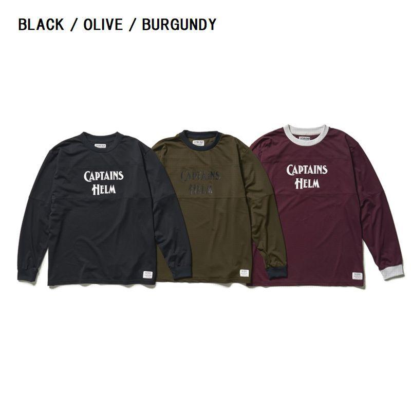 CAPTAINS HELM/キャプテンズヘルム #LOGO MESH L/S TEE/メッシュロング