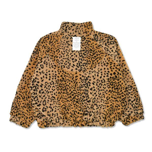 【XL】H　キャプテンズヘルム　バラ刺繍　ナイロンジャケット　レオパード XL】キャプテンズヘルム バラ刺繍 ナイロンジャケット レオパード ボア