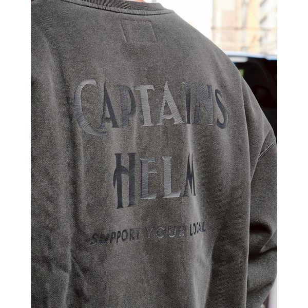 Captains Helm（キャプテンズヘルム） #PIGMENT DYE LOGO CREW SWEAT