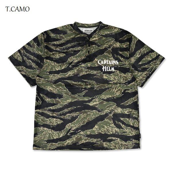 キャプテンズヘルム　メッシュTシャツXL Captains Helm [キャプテンヘルム] DOUBLE MESH FOOTBALL TEE