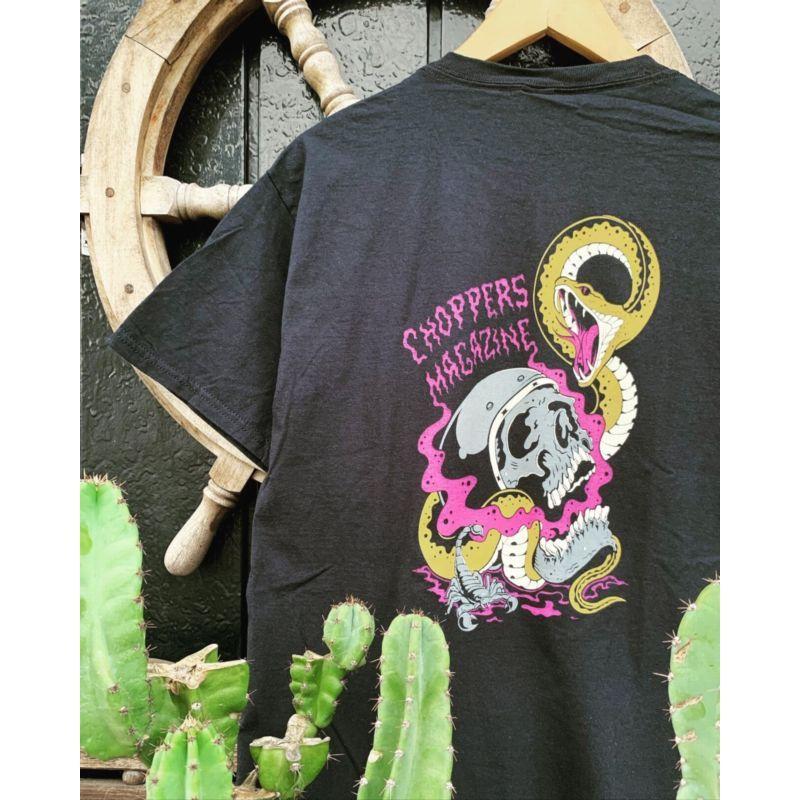 CHOPPERS MAGAZINE/チョッパーズマガジン SNAKES & SPURKLERS POCKET SS TEE/Tシャツ・BLACK｜freeway｜04