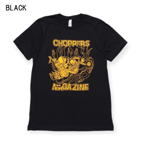 CHOPPERS MAGAZINE/チョッパーズマガジン CHOPPER DOGS FLAMES TEE/Tシャツ・2color