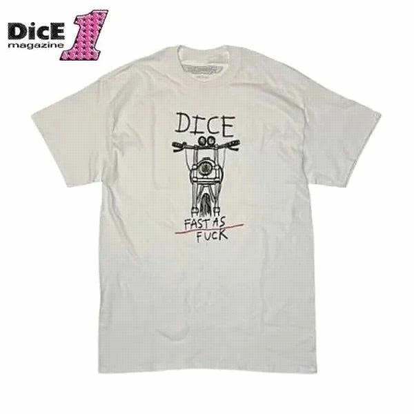 【セール30%OFF】DICE MAGAZINE /ダイスマガジン DICE×WES LANG F.A.F. TEE/ Tシャツ・WHITE