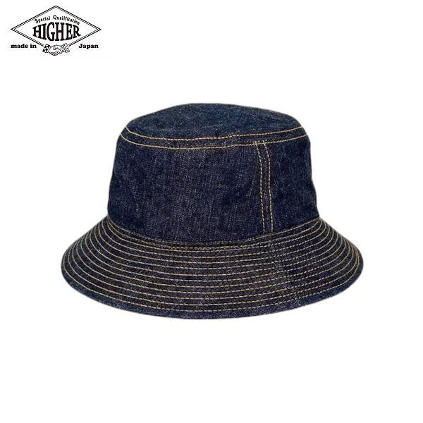 HIGHER/ハイアー 10oz SELVEDGE DENIM BUCKET HAT/セルヴィッチデニムバケットハット HT25005B | 