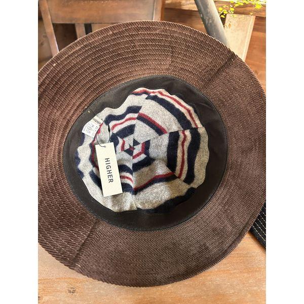 HIGHER/ハイアー DENIM × BLANKET LINING HAT/デニムハット HT25025・BROWN |  | 09