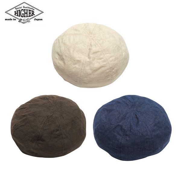 HIGHER/ハイアー C/L DOUBLE WEAVE MOLESKIN WIDE BERET/モールスキンワイドベレー HT26015・3color | 