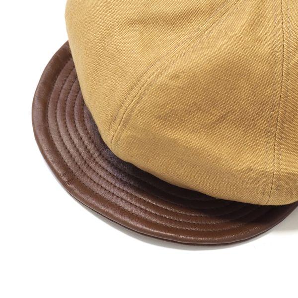 HIGHER/ハイアー VINTAGE DUCK × LEATHER BRIM CASQUETTE/キャスケット HT26051・4color |  | 10