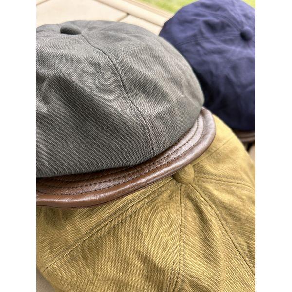 HIGHER/ハイアー VINTAGE DUCK × LEATHER BRIM CASQUETTE/キャスケット HT26051・4color |  | 12