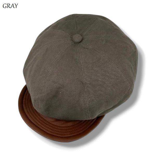 HIGHER/ハイアー VINTAGE DUCK × LEATHER BRIM CASQUETTE/キャスケット HT26051・4color |  | 02
