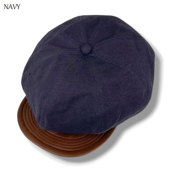 HIGHER/ハイアー VINTAGE DUCK × LEATHER BRIM CASQUETTE/キャスケット HT26051・4color |  | 03