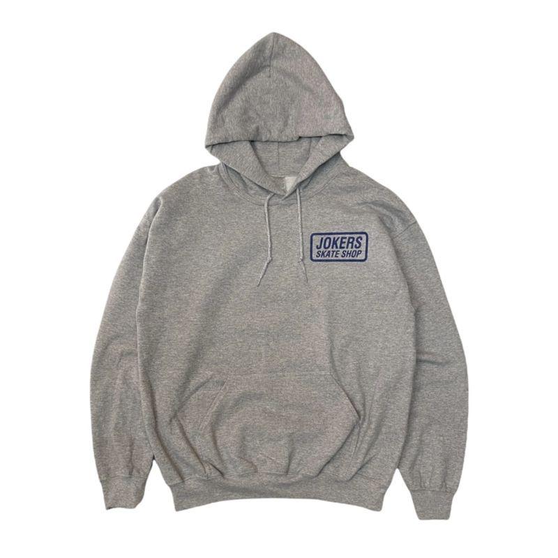 JOKERS SKATE SHOP/ジョーカーズスケートショップ 1 SHOP LOGO PULLOVER HOODIE/プルオーバーパーカー・GRAY jokers014FREEWAY
