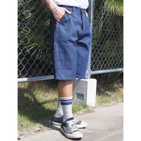 KNO-BETTA/ノーベター 999 BAGGY DENIM PAINTER SHORTS/ペインター