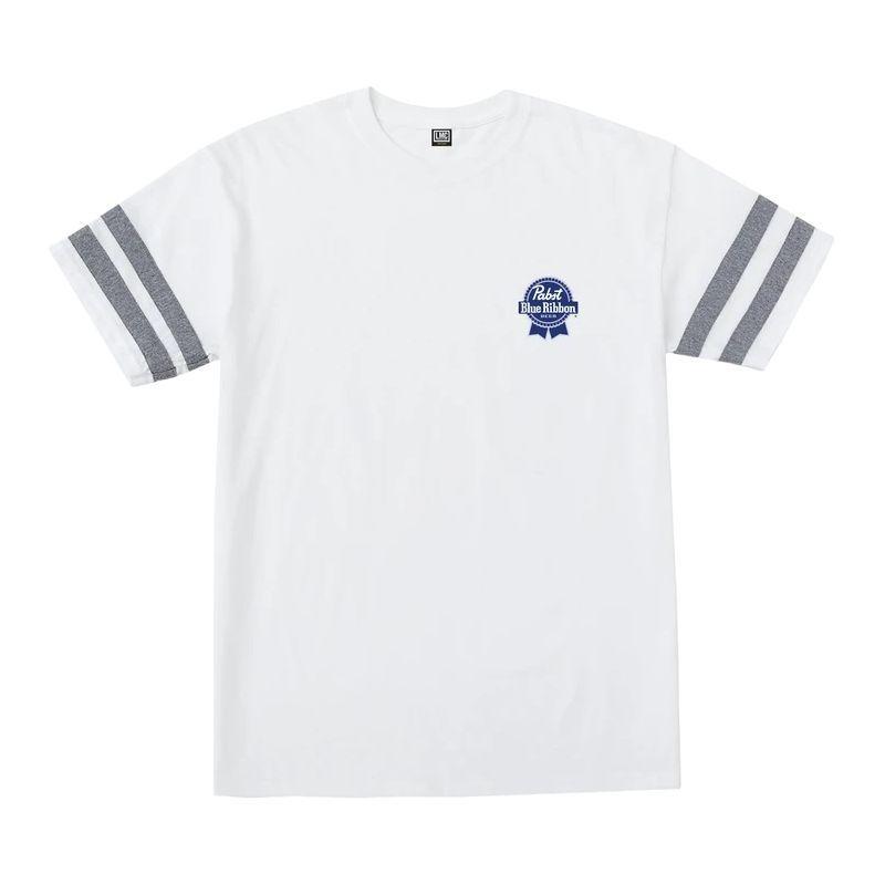 LOSERMACHINE×PABST BLUE RIBBON BEER /ルーザーマシーン×パブストブルーリボン THROWBACK LEAGUE TEE/Tシャツ・WHITE｜freeway｜02