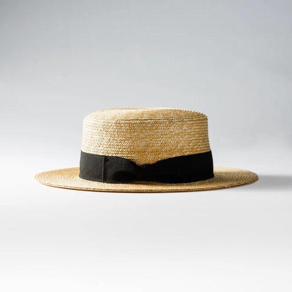 ReqHatter/レックハッター STRAW BOATER HAT/ストローボーターハット(カンカン帽) RH-201・BLACK |  | 01