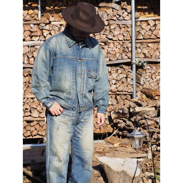STRASSBURGER&Co./ストラスバーガー 12.5oz SALLY FOX SELVEDGE 1st DENIM JACKET WWII/セルビッチ1stデニムジャケット SB-SF-305PMの画像