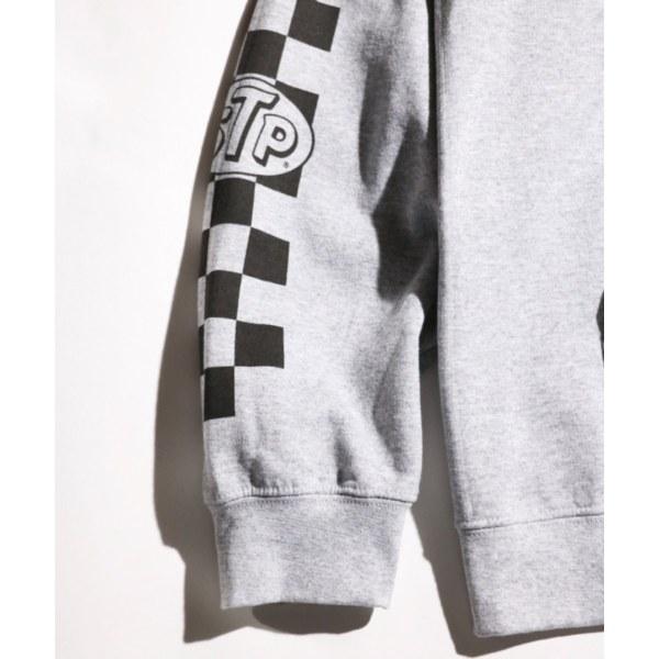 STP/エスティーピー CHECKER LOGO ZIP-UP HOODIE/ジップアップ